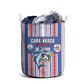 Cape Verde Football Laundry Basket Monster Blue Shark Striped Style