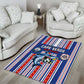 Cape Verde Football Area Rug Monster Blue Shark Striped Style