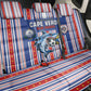 Cape Verde Football Back Car Seat Cover Monster Blue Shark Striped Style
