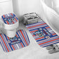 Cape Verde Football Bathroom Set Monster Blue Shark Striped Style