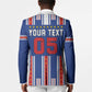 Custom Cape Verde Football Blazer Monster Blue Shark Striped Style