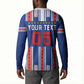 Custom Cape Verde Football Button Sweatshirt Monster Blue Shark Striped Style