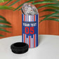 Custom Cape Verde Football 4 in 1 Can Cooler Tumbler Monster Blue Shark Striped Style