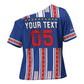 Custom Cape Verde Football Cross Shoulder Shirt Monster Blue Shark Striped Style