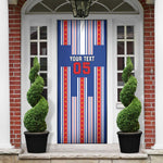 Custom Cape Verde Football Door Cover Monster Blue Shark Striped Style