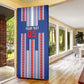 Custom Cape Verde Football Door Cover Monster Blue Shark Striped Style