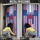 Custom Cape Verde Football Door Cover Monster Blue Shark Striped Style
