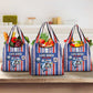 Cape Verde Football Grocery Bag Monster Blue Shark Striped Style