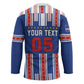 Custom Cape Verde Football Hockey Jersey Monster Blue Shark Striped Style
