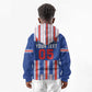 Custom Cape Verde Football Kid Hoodie Monster Blue Shark Striped Style