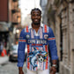 Custom Cape Verde Football Long Sleeve Button Shirt Monster Blue Shark Striped Style