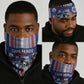 Cape Verde Football Neck Gaiter Monster Blue Shark Striped Style