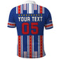 Custom Cape Verde Football Polo Shirt Monster Blue Shark Striped Style