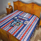 Cape Verde Football Quilt Monster Blue Shark Striped Style