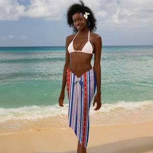 Cape Verde Football Sarong Monster Blue Shark Striped Style