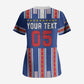 Custom Cape Verde Football Scrub Top Monster Blue Shark Striped Style
