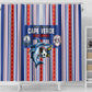 Cape Verde Football Shower Curtain Monster Blue Shark Striped Style