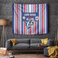 Cape Verde Football Tapestry Monster Blue Shark Striped Style