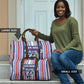 Cape Verde Football Travel Bag Monster Blue Shark Striped Style