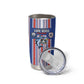 Custom Cape Verde Football Tumbler Cup Monster Blue Shark Striped Style