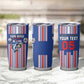 Custom Cape Verde Football Tumbler Cup Monster Blue Shark Striped Style