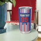 Custom Cape Verde Football Tumbler Cup Monster Blue Shark Striped Style