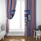 Cape Verde Football Window Curtain Monster Blue Shark Striped Style