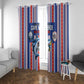 Cape Verde Football Window Curtain Monster Blue Shark Striped Style