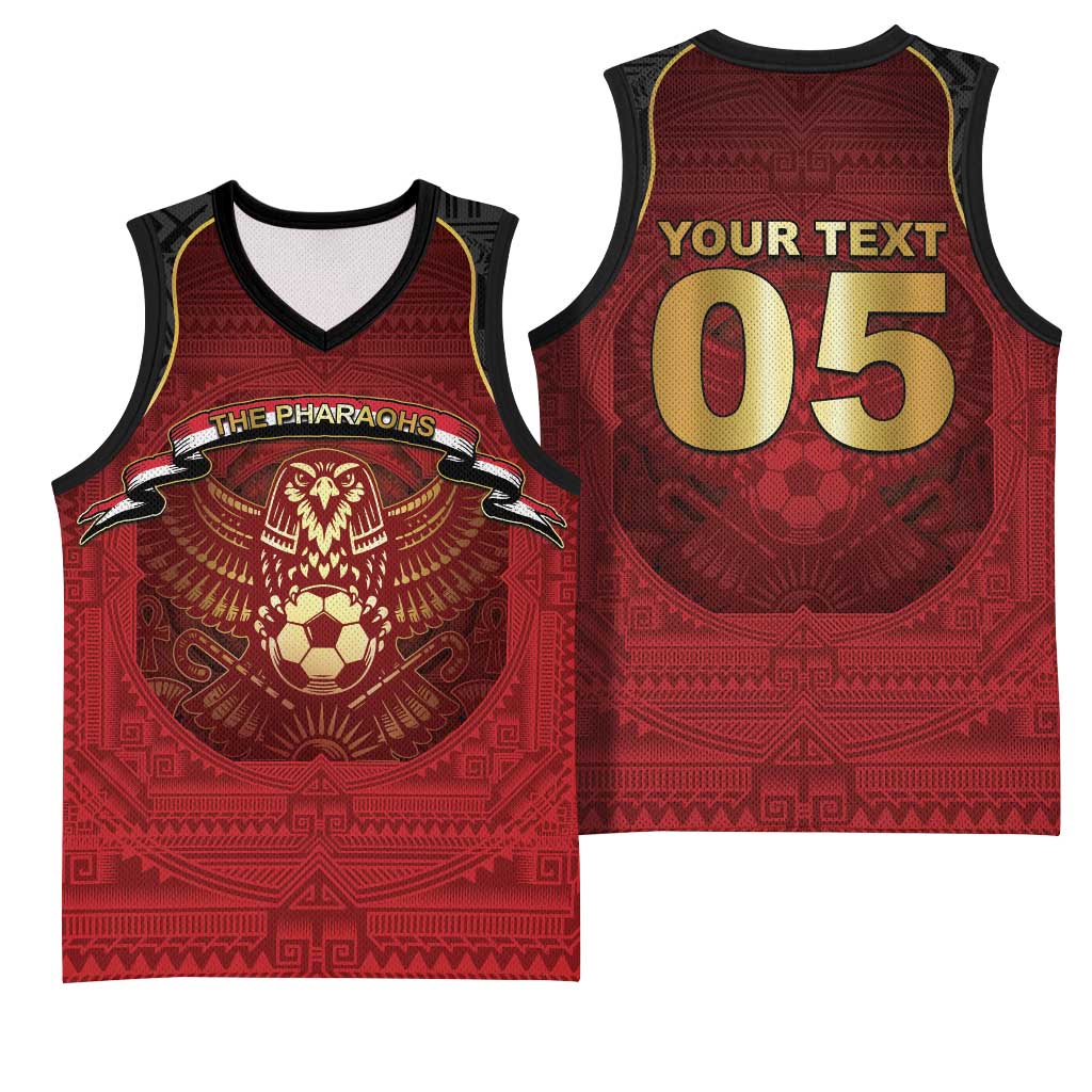 Custom Egypt Football Basketball Jersey Tribal Eagle With Ancient Egyptian Patterns