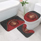 Egypt Football Bathroom Set Tribal Eagle With Ancient Egyptian Patterns