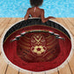 Egypt Football Beach Blanket Tribal Eagle With Ancient Egyptian Patterns