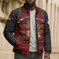 Custom Egypt Football Bomber Puffer Jacket Tribal Eagle With Ancient Egyptian Patterns