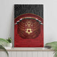 Egypt Football Canvas Wall Art Tribal Eagle With Ancient Egyptian Patterns