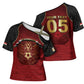 Custom Egypt Football Cross Shoulder Shirt Tribal Eagle With Ancient Egyptian Patterns
