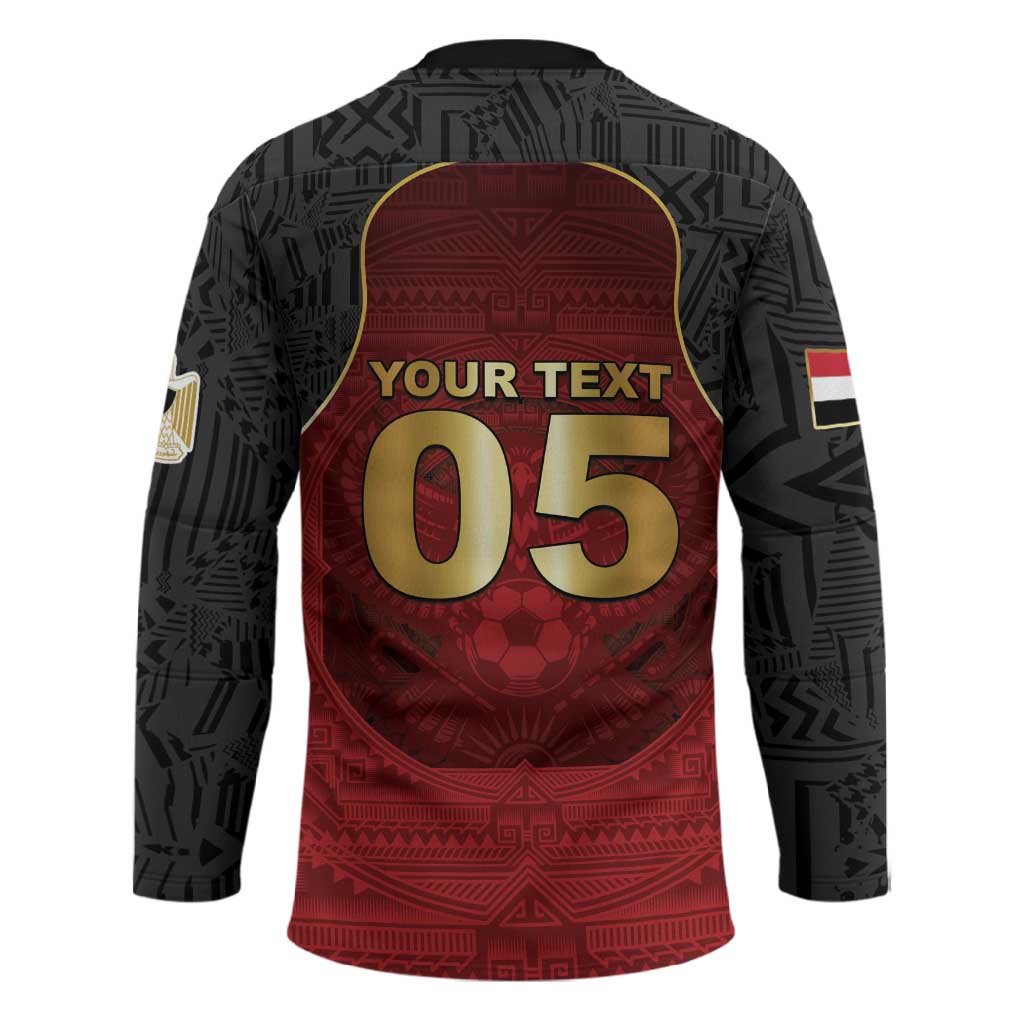 Custom Egypt Football Hockey Jersey Tribal Eagle With Ancient Egyptian Patterns