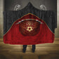Egypt Football Hooded Blanket Tribal Eagle With Ancient Egyptian Patterns