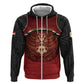 Custom Egypt Football Hoodie Tribal Eagle With Ancient Egyptian Patterns