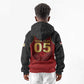 Custom Egypt Football Kid Hoodie Tribal Eagle With Ancient Egyptian Patterns