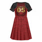 Custom Egypt Football Kid Short Sleeve Dress Tribal Eagle With Ancient Egyptian Patterns