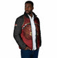 Custom Egypt Football Padded Jacket Tribal Eagle With Ancient Egyptian Patterns