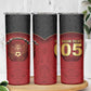 Custom Egypt Football Skinny Tumbler Tribal Eagle With Ancient Egyptian Patterns