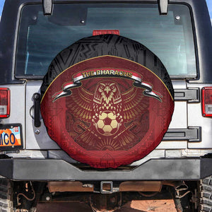 Egypt Football Spare Tire Cover Tribal Eagle With Ancient Egyptian Patterns