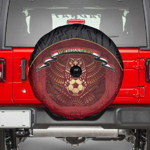 Egypt Football Spare Tire Cover Tribal Eagle With Ancient Egyptian Patterns