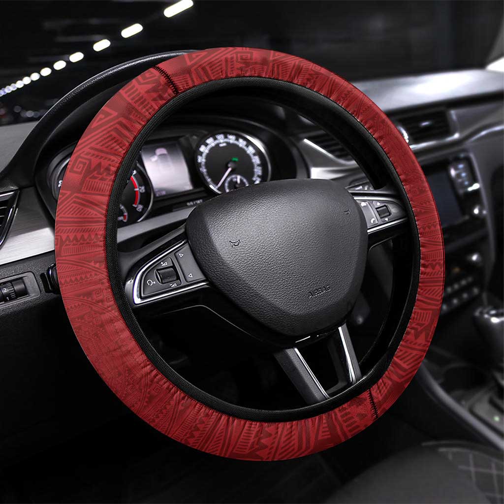 Egypt Football Steering Wheel Cover Tribal Eagle With Ancient Egyptian Patterns