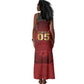 Custom Egypt Football Tank Maxi Dress Tribal Eagle With Ancient Egyptian Patterns