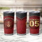 Custom Egypt Football Tumbler Cup Tribal Eagle With Ancient Egyptian Patterns
