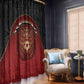 Egypt Football Window Curtain Tribal Eagle With Ancient Egyptian Patterns