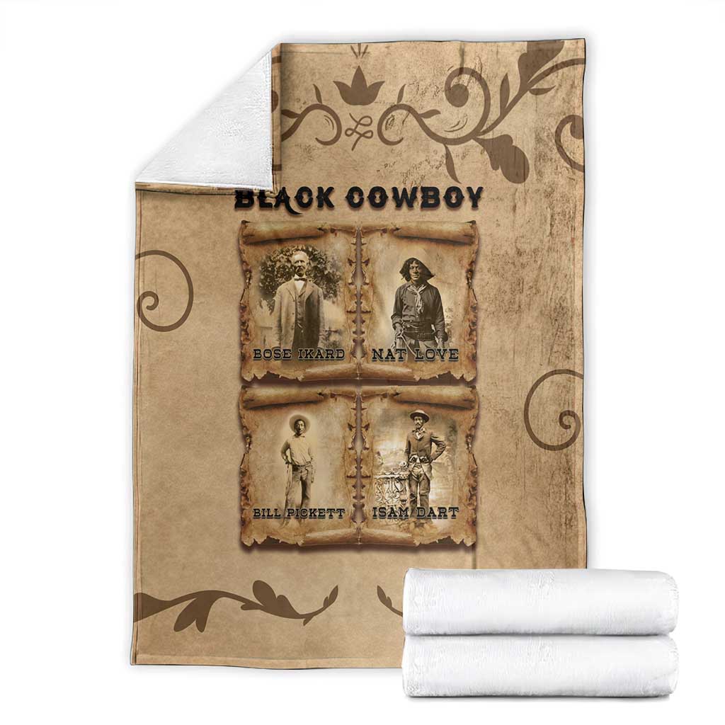 Black Cowboy Blanket African American Black History Western Grunge - African Pride