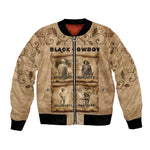 Black Cowboy Bomber Jacket African American Black History Western Grunge - African Pride
