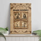 Black Cowboy Canvas Wall Art African American Black History Western Grunge - African Pride